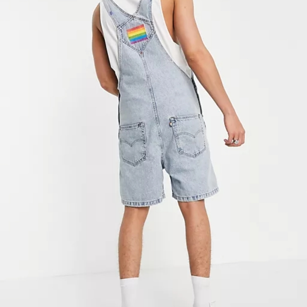 Women/Men LEVI'S PRIDE LIBERATION SHORTALLS - Picture 6 of 16